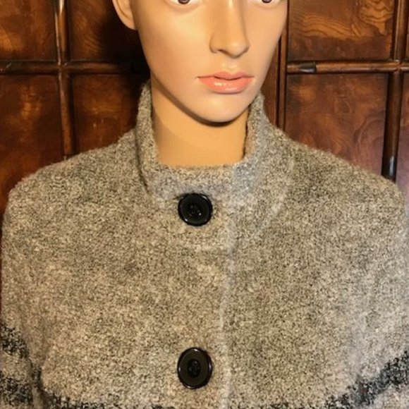 NWOT Jones New York Stripe Duster Cardigan - Picture 10 of 16